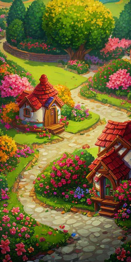 Concept art,  top-down terrain,  game scenes on Tensor.Art