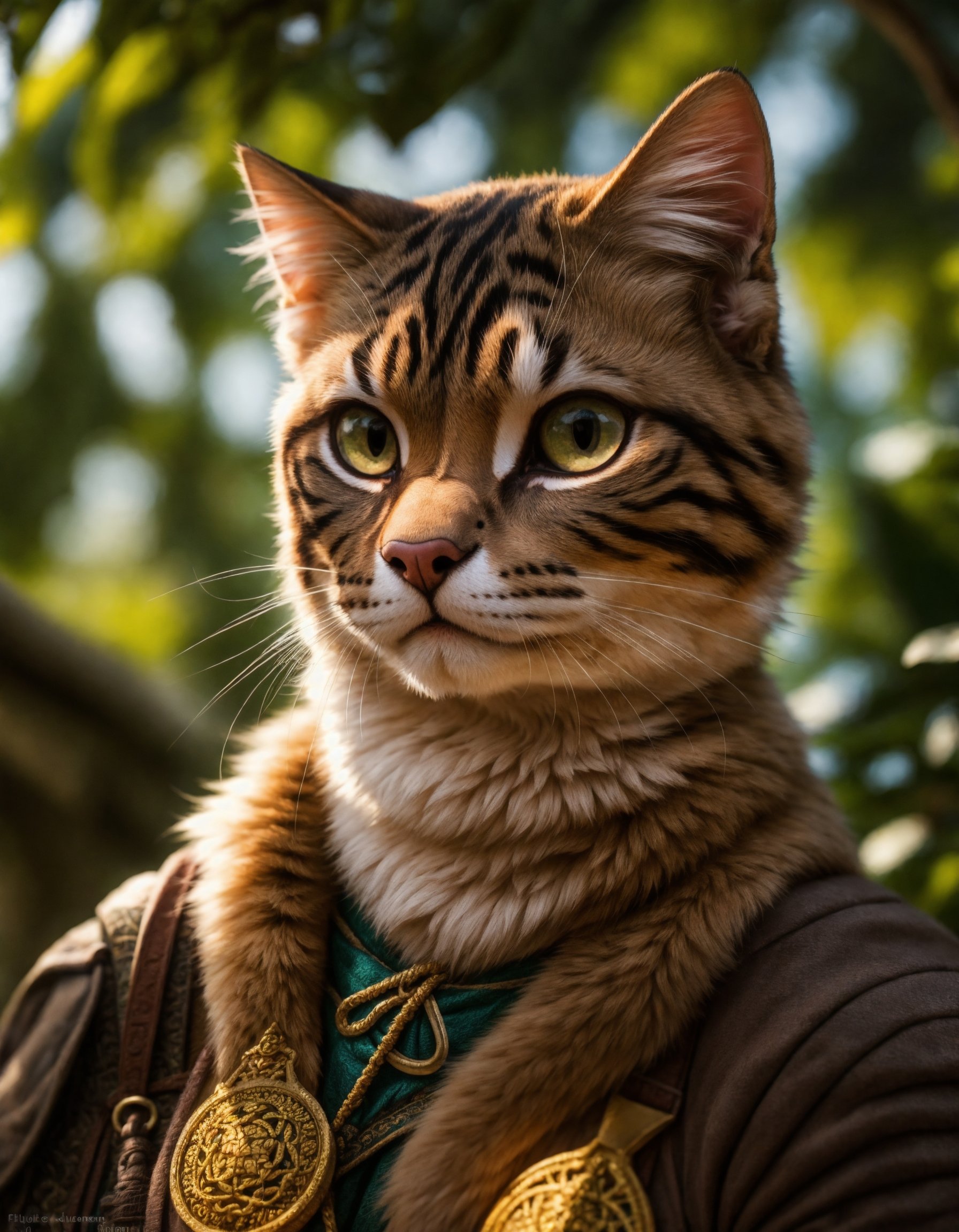 (a cat_adventurer),  (adventurer outfit),  searching for treasure on Tensor.Art