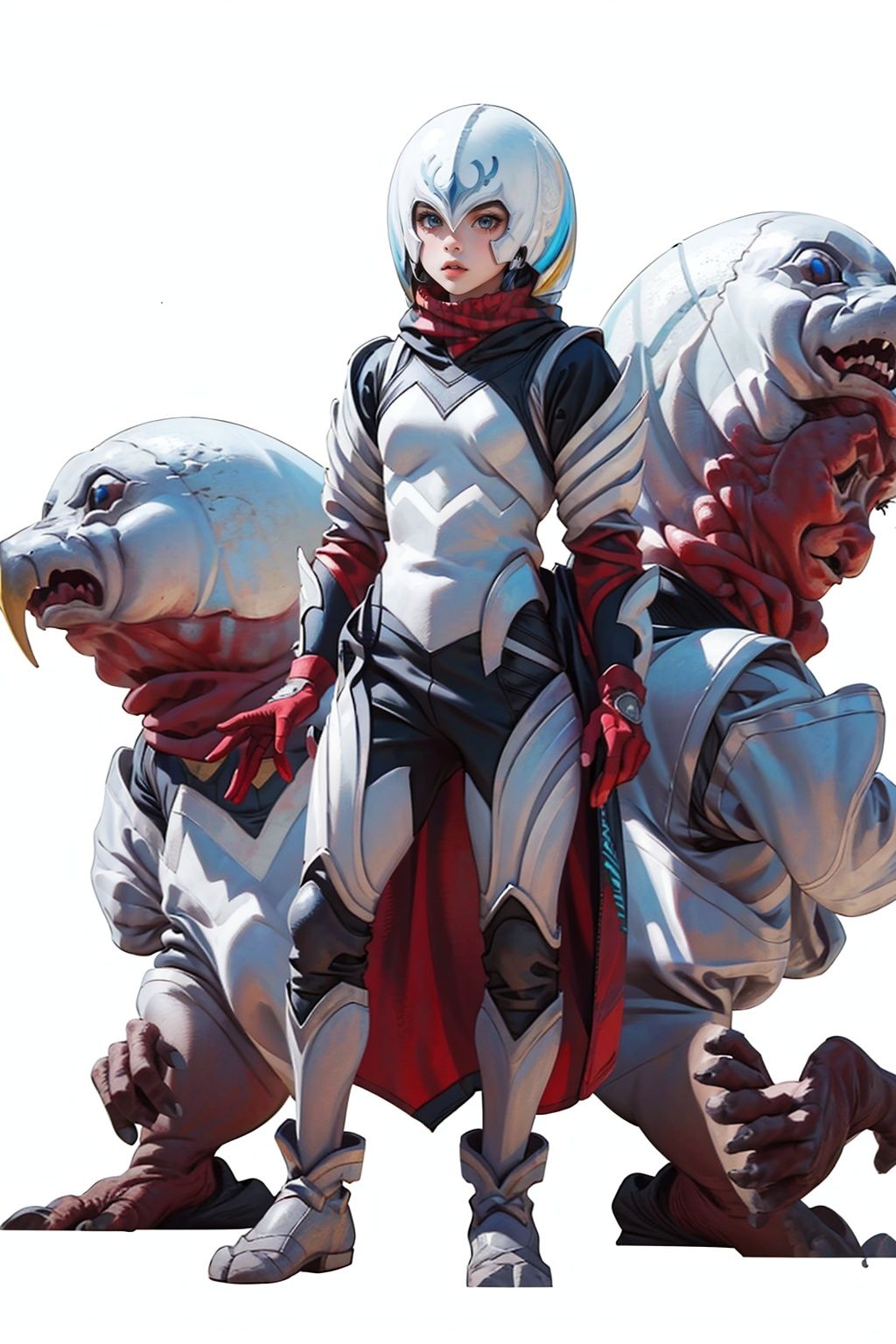 (masterpiece:1.3), (the best quality:1.2), (super fine illustrations:1.2), (Masterpiece), high quality, high detail,((white background:1.2)), looking at viewer, (SOLO:1.4),outline,,simple background, armor,helmet,gaci