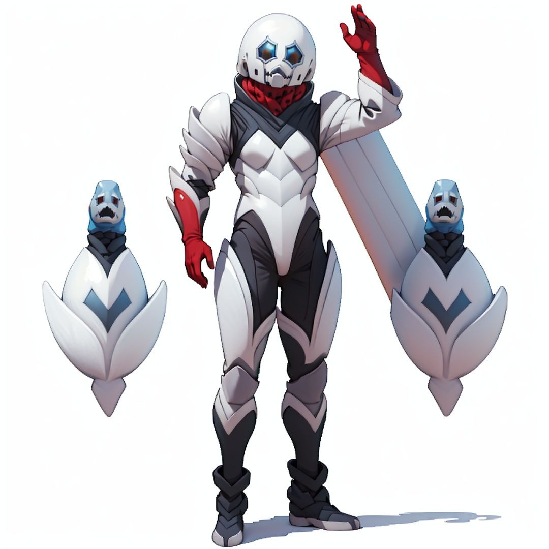 (masterpiece:1.3), (the best quality:1.2), (super fine illustrations:1.2), (Masterpiece), high quality, high detail,((white background:1.2)), looking at viewer, (SOLO:1.4),outline,,simple background, armor,helmet,gaci