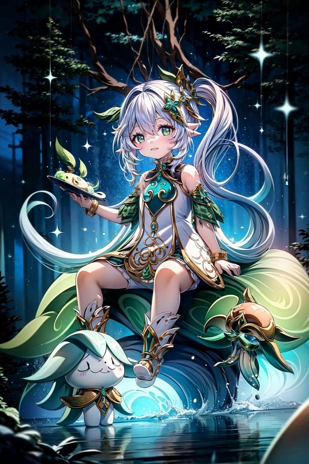 Best quality, 8k, cg, jellyfishforest, shidudou, qingse, huliya, <lora:EMS-48756-EMS:1.000000>