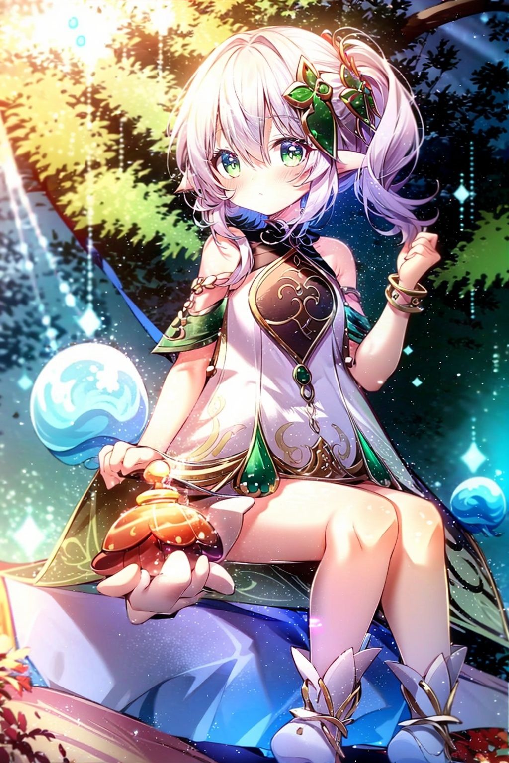 Best quality,8k,cg,jellyfishforest,shidudou,qingse,huliya