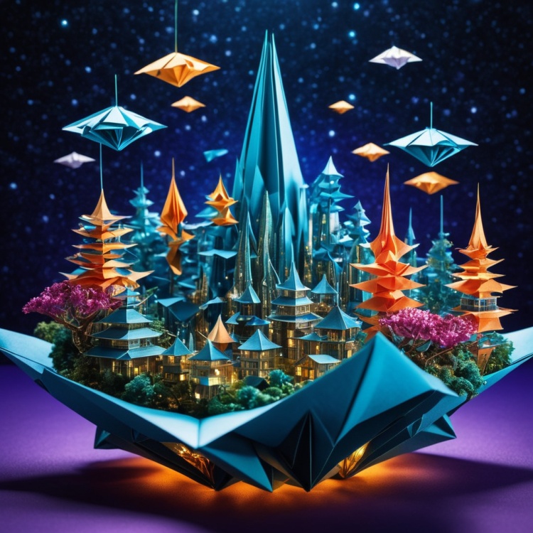 Origami World by Pixel by Pixel on Tensor.Art