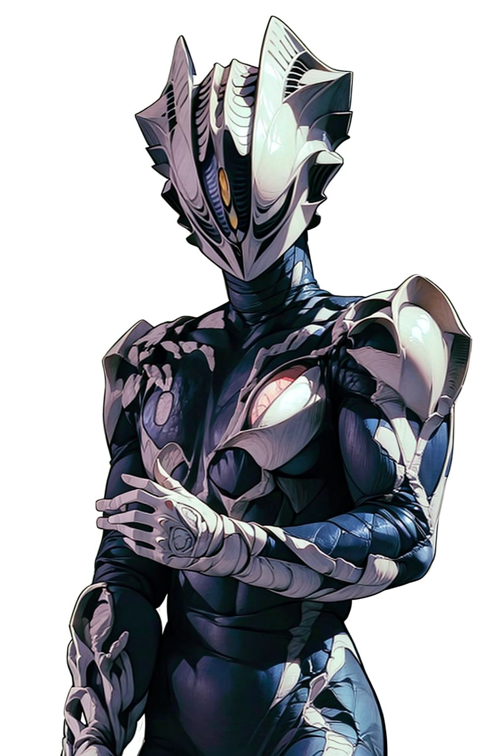 (masterpiece:1.3), (the best quality:1.2), (super fine illustrations:1.2), (Masterpiece), high quality, high detail,((white background:1.2)), looking at viewer, (SOLO:1.4),outline,,simple background, ji, alien
