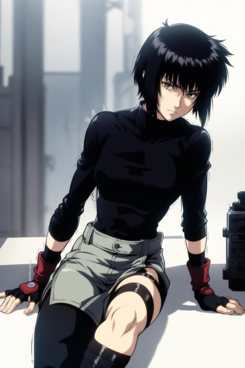 kusanagi motoko,  1girl,  solo on Tensor.Art
