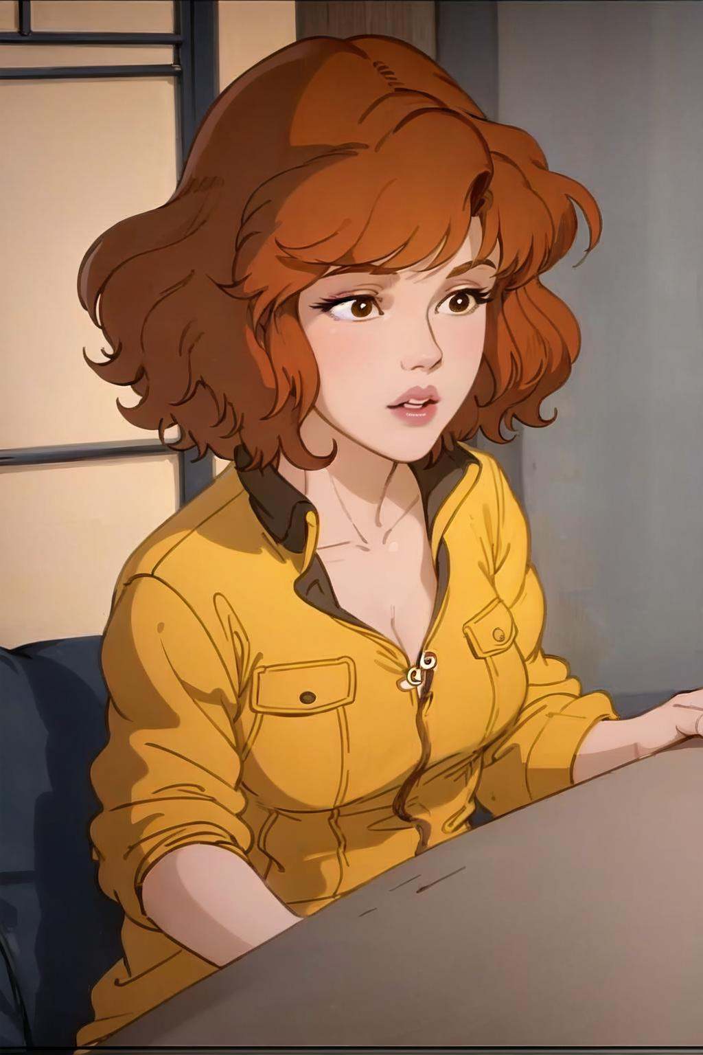 april o'neil,  1girl,  brown hair on Tensor.Art