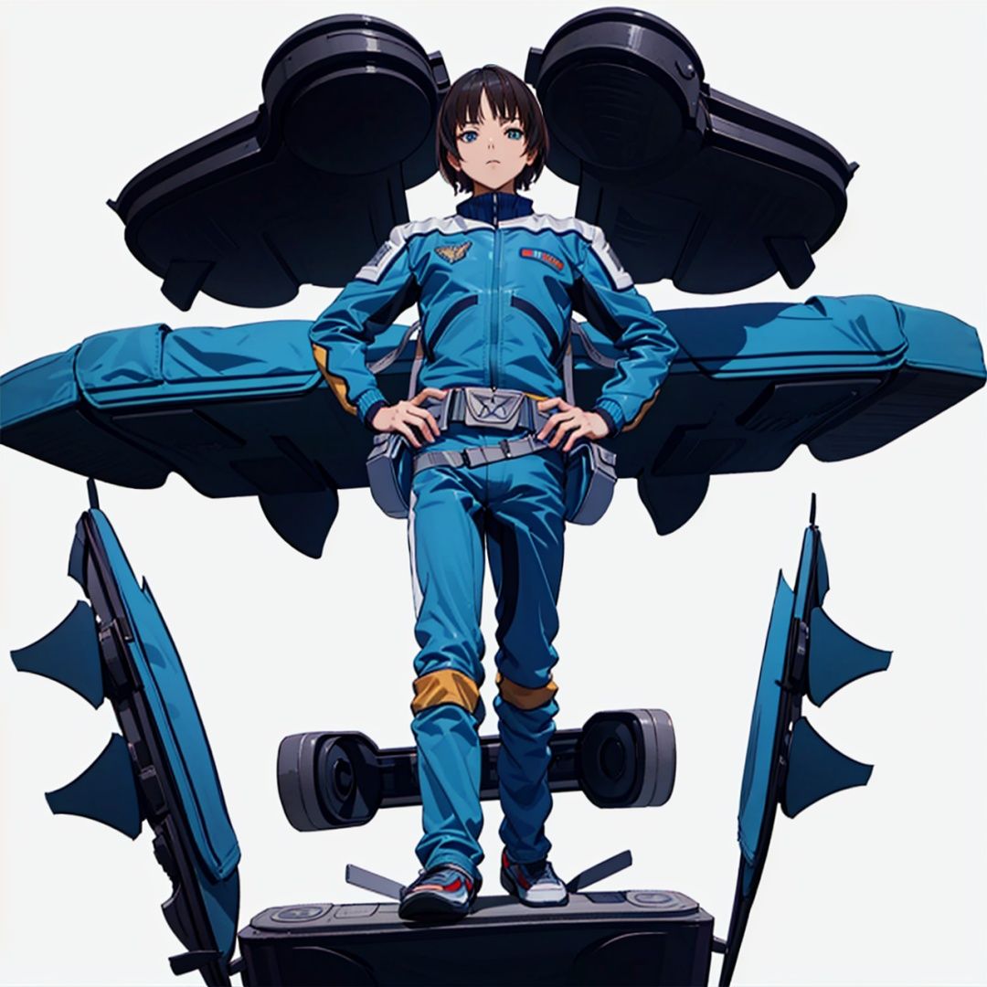 (masterpiece:1.3), (the best quality:1.2), (super fine illustrations:1.2), (Masterpiece), high quality, high detail,((white background:1.2)), looking at viewer, (SOLO:1.4),outline,,simple background,logo, blue jacket, military uniform, uniform, jacket