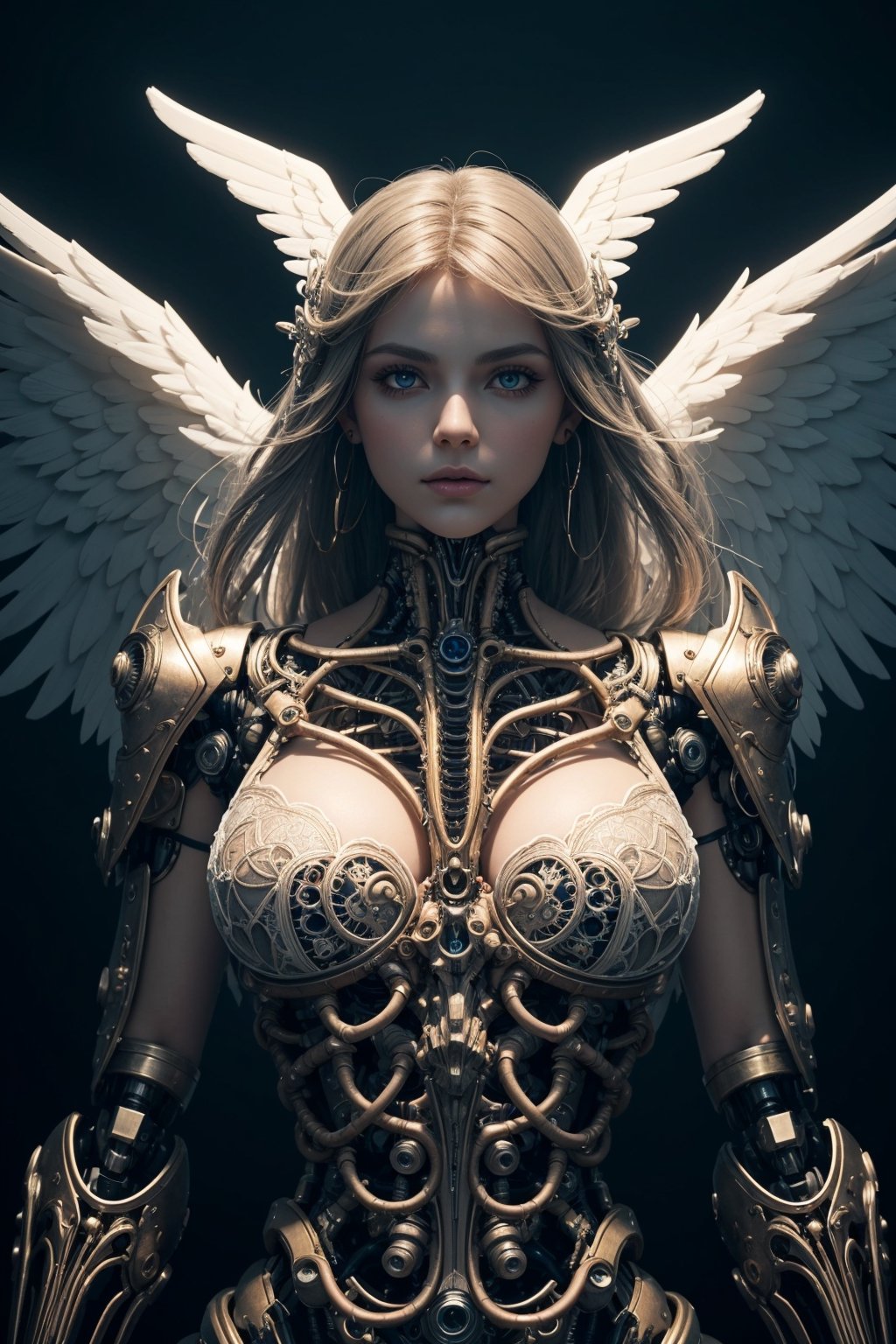 (Intricate 3D rendering,  ultra-detailed),  (Beautiful angel of death on Tensor.Art