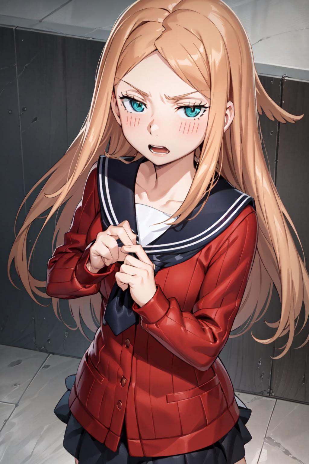 1girl konami,  sailor collar,  school uniform on Tensor.Art