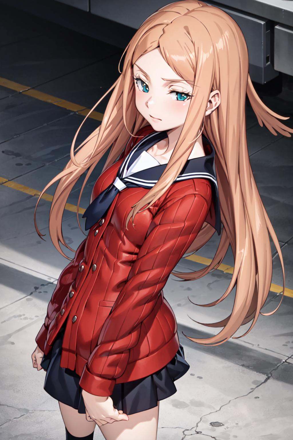 1girl konami,  sailor collar,  school uniform on Tensor.Art