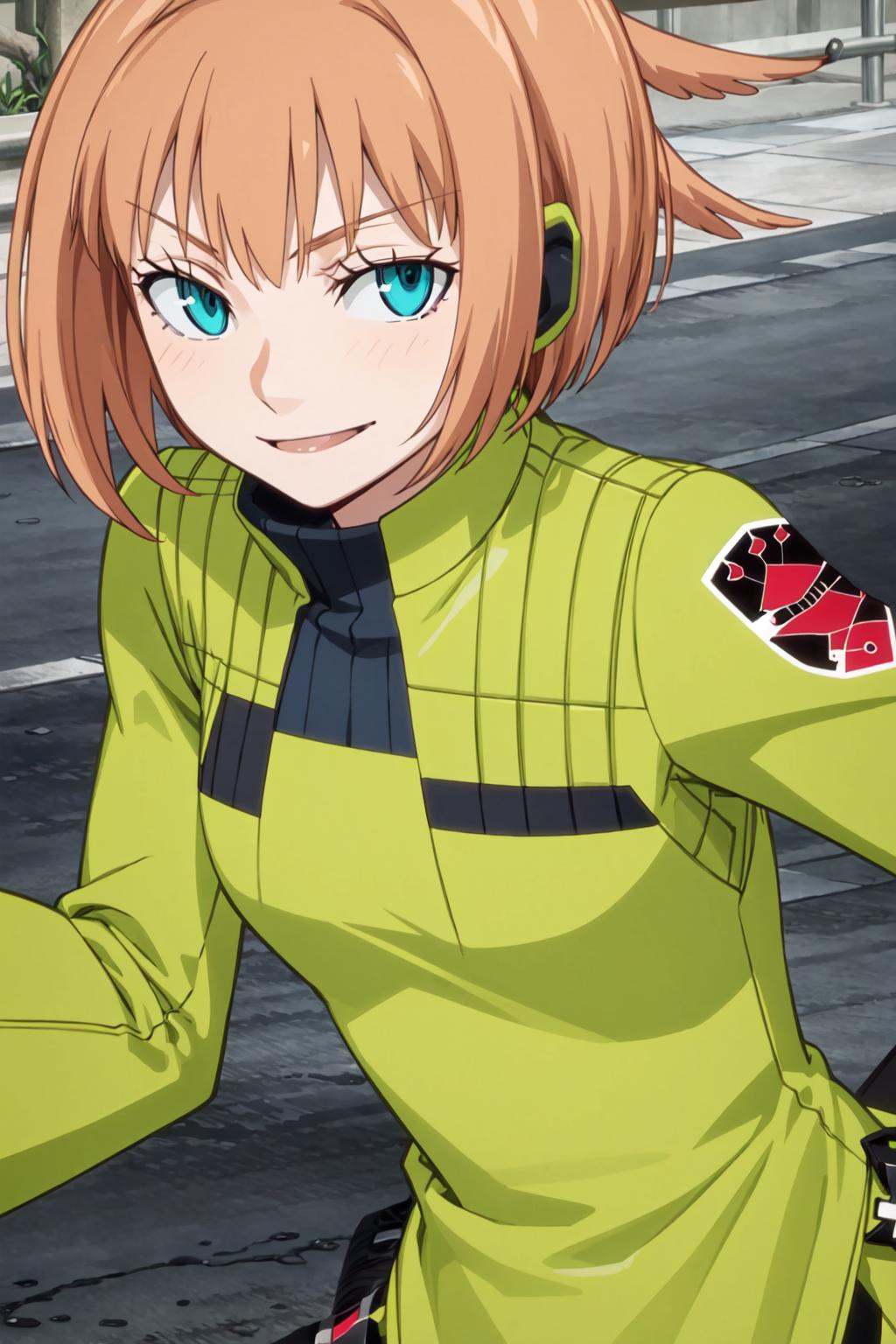 1girl,  konami,  green jacket on Tensor.Art