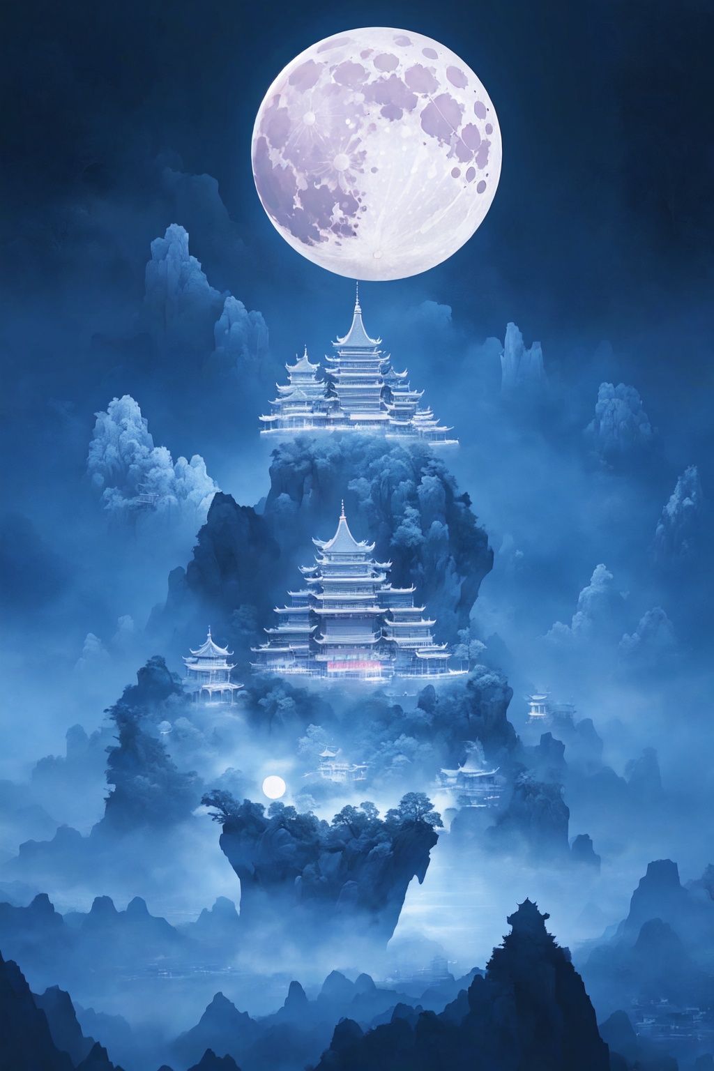 Best quality, 8k, cg,architecture,moon