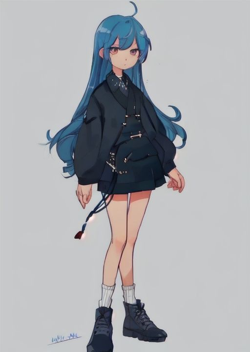 1girl,  <lora:simplecute:0.9>,simplecute,upper body, looking at viewer, blue hair,