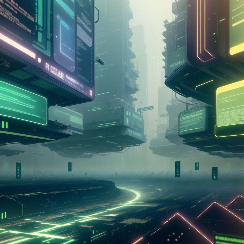 <lora:HackedTech-20:0.9>, hackedtech , scifi,  cyberpunk ,  data stream , pixelated, matrix ,city,