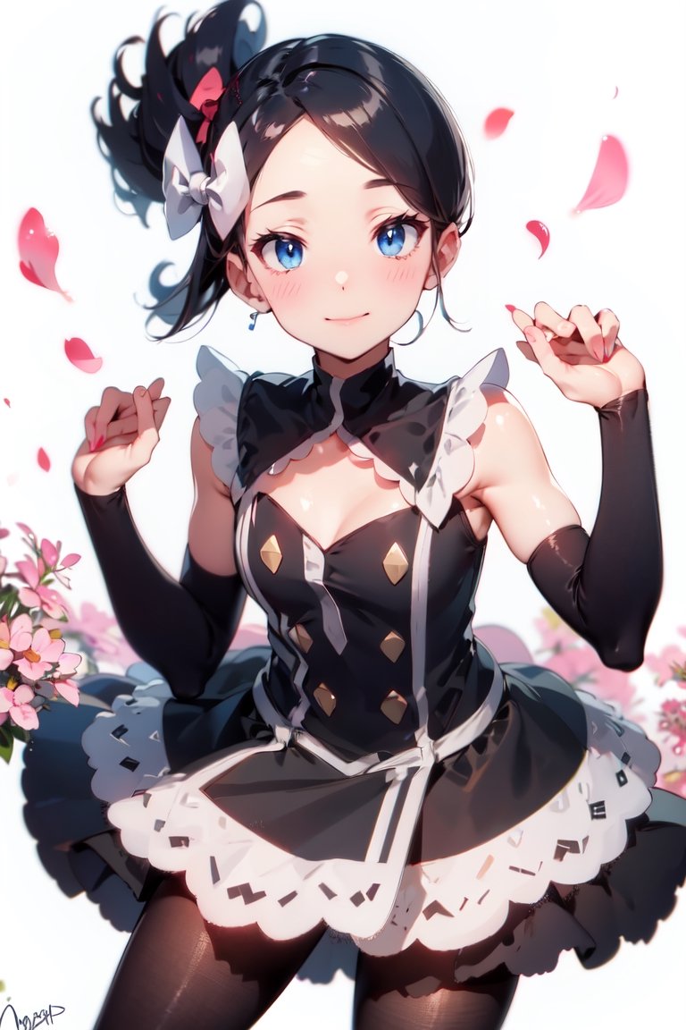 Marley_PKM,  ? highres 4687517Tag? 1girl 5857101? bare shoulders 860004? black dress 164079? black hair 1434337? black pan...