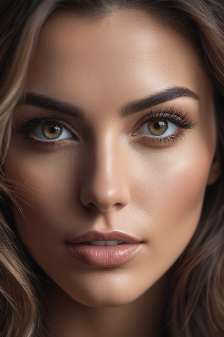 Hyper detailed photograph of a captivating portrait of a woman with a unique and alluring personality. The woman should po...