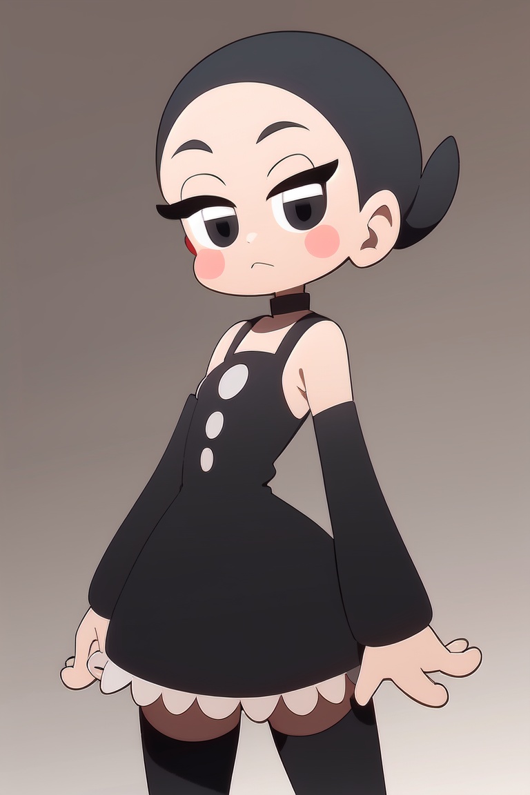 Marley_PKM,  hair bow,  gothic dress on Tensor.Art