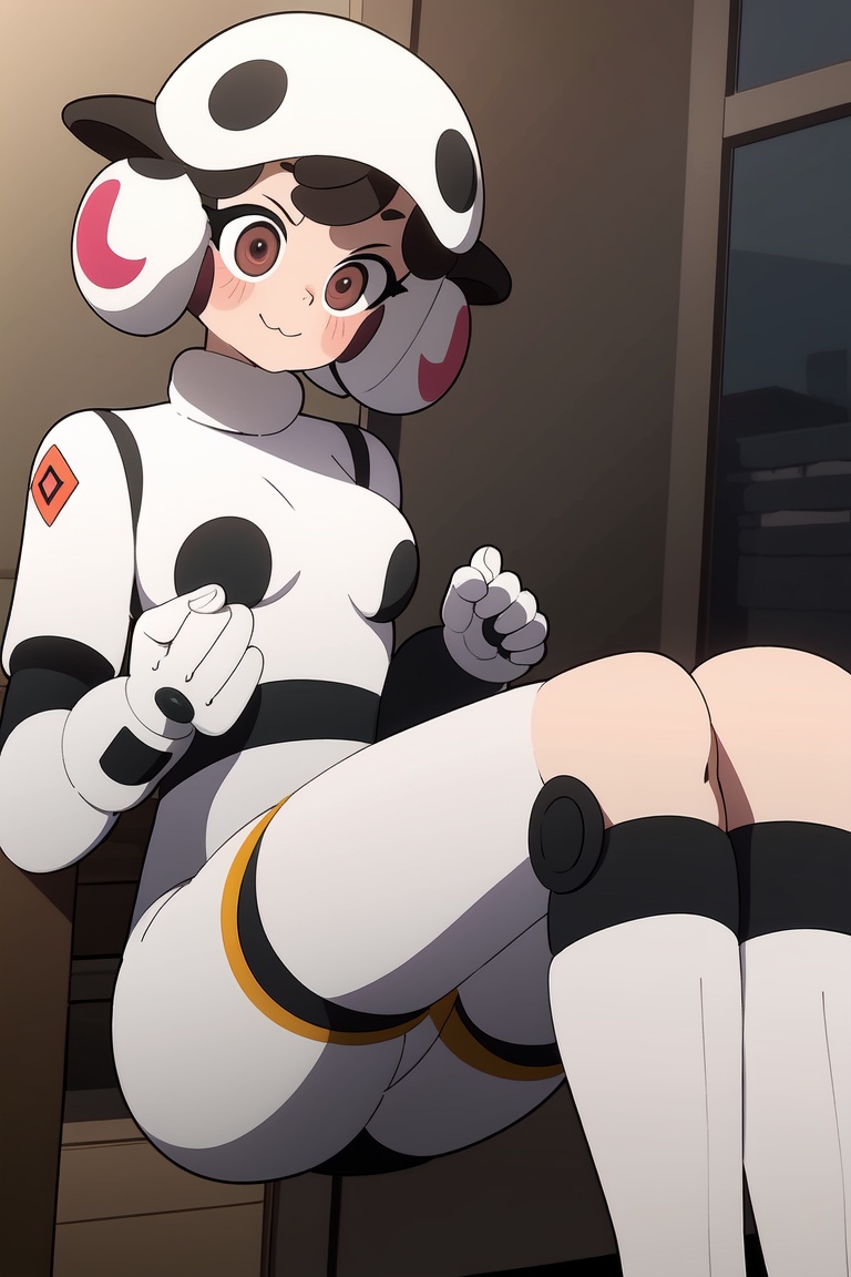 AGGA_ST010,  sheep girl hugging robot girl on Tensor.Art