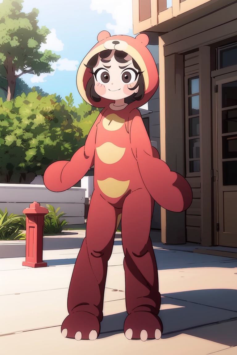 girl dressed in a dinosaur costume,  AGGA_ST010 on Tensor.Art