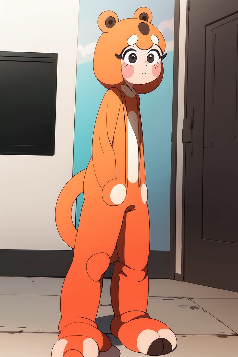 girl dressed in a dinosaur costume,  AGGA_ST010 on Tensor.Art