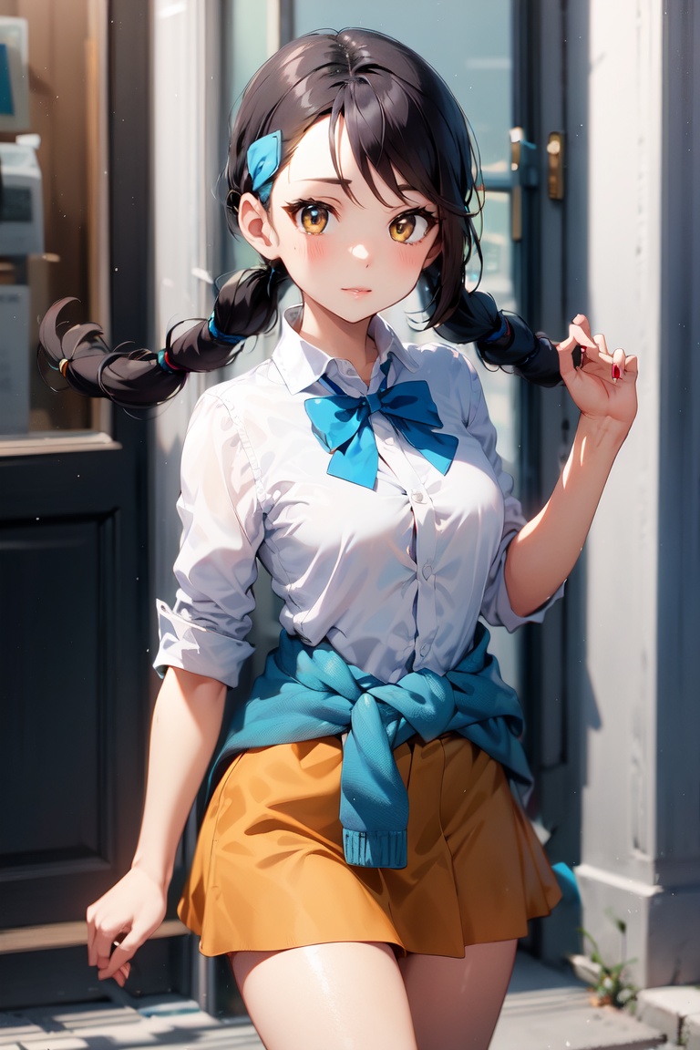 candice,  twintails,  bowtie on Tensor.Art