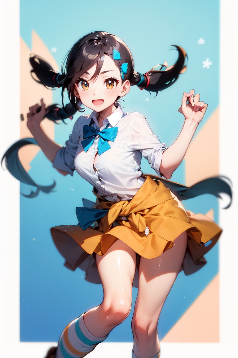 candice,  twintails,  bowtie on Tensor.Art