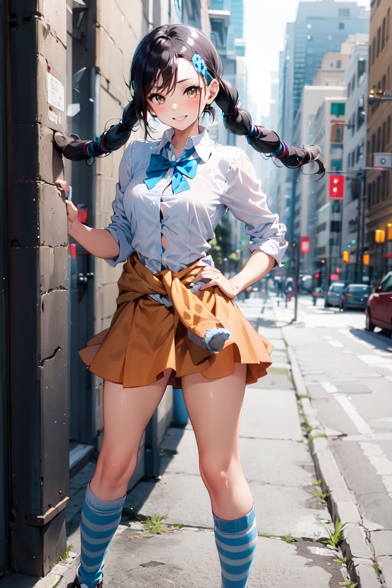 Candice,  twintails,  bowtie on Tensor.Art