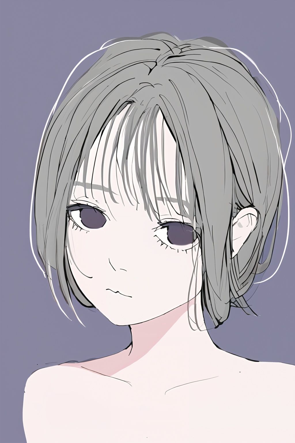 <lora:mourning_girl_v1:0.6>,1girl,purple blackground,