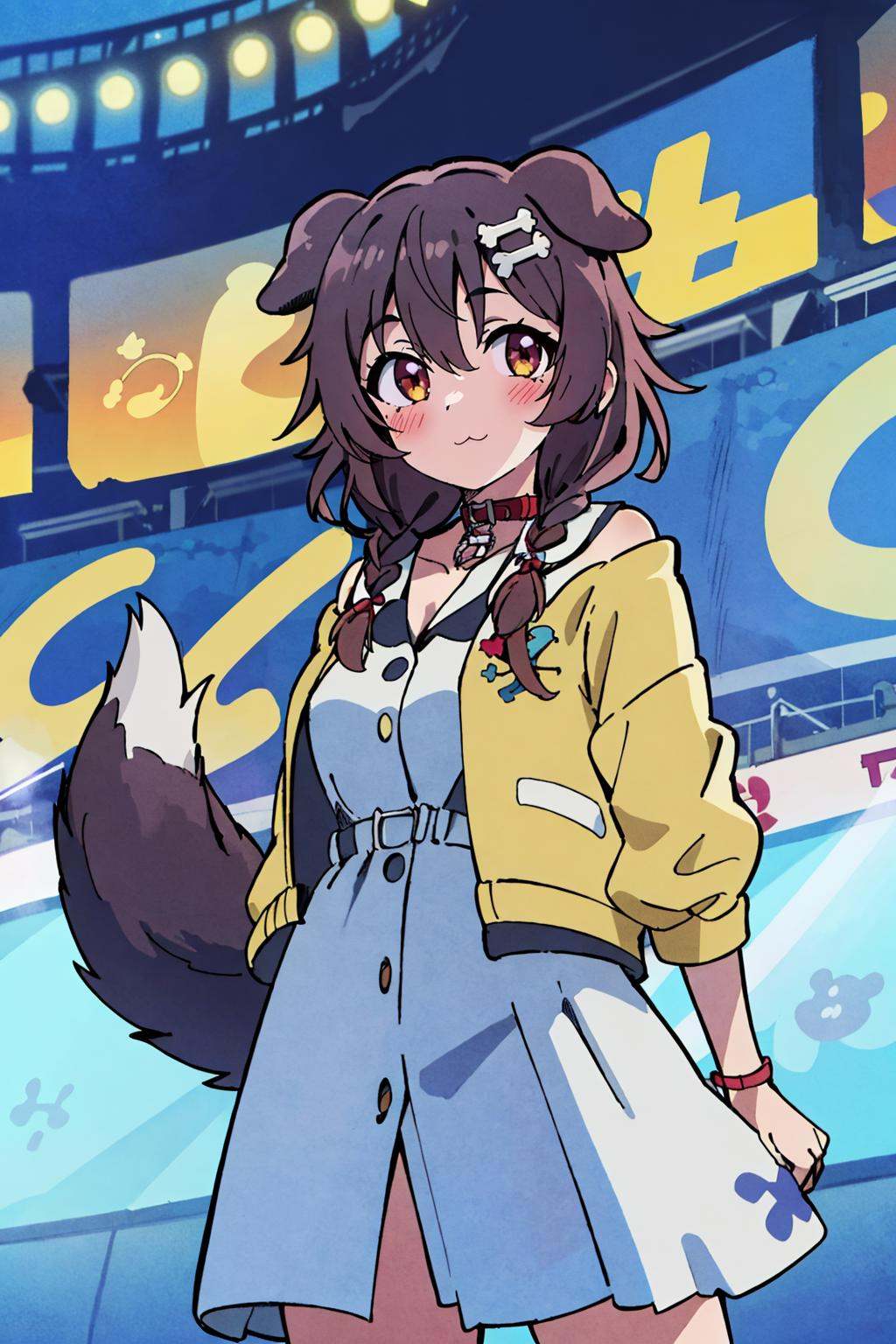 1girl,  solo,  stadium on Tensor.Art