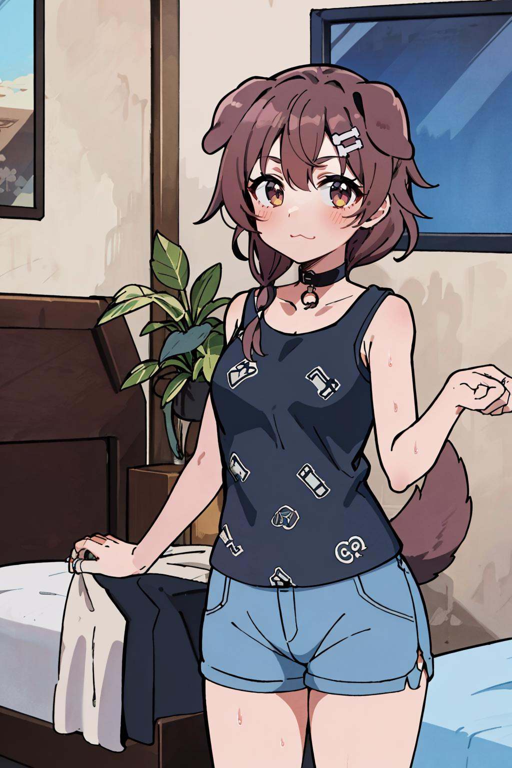 1girl,  solo,  bedroom on Tensor.Art