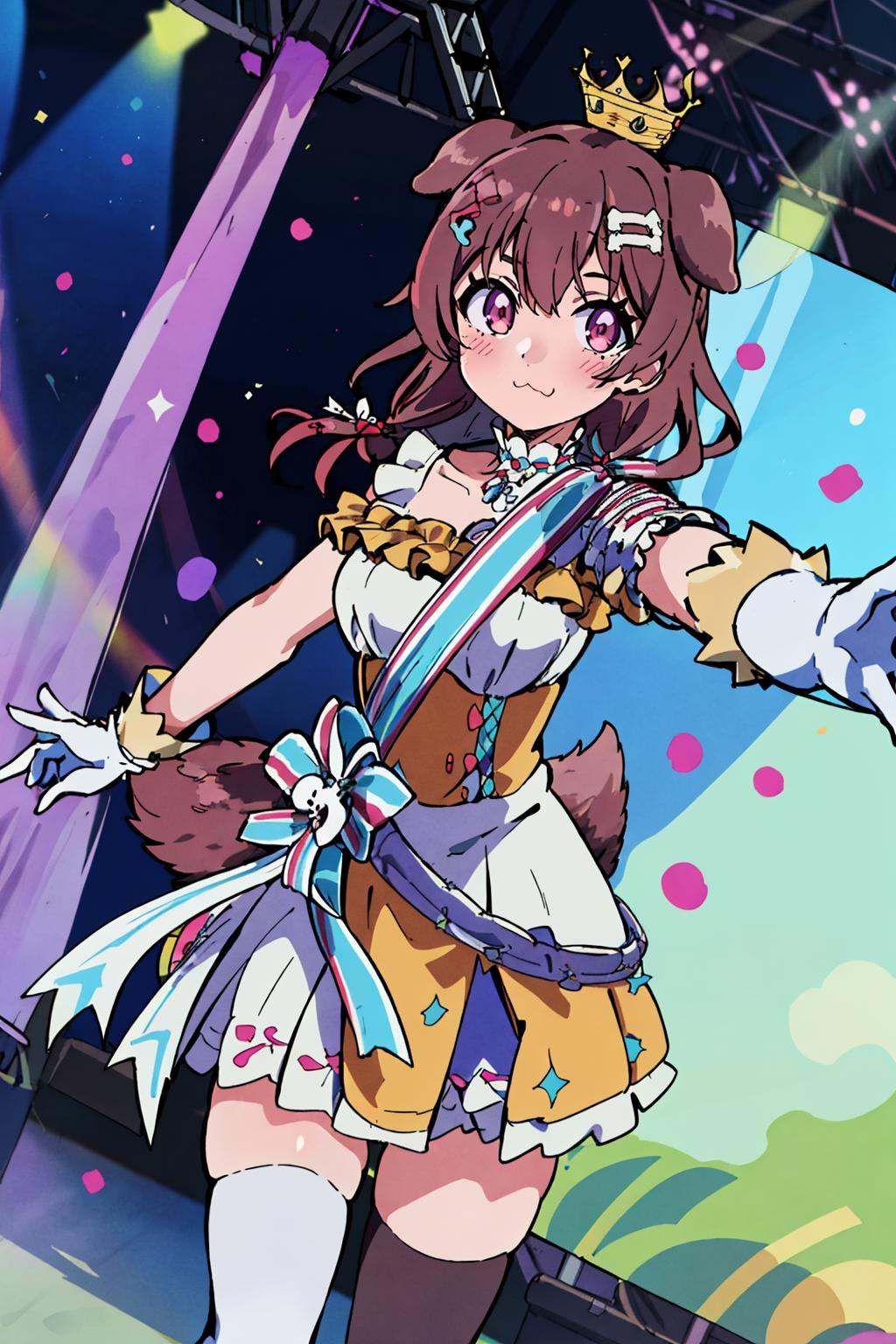 1girl,  solo,  singing on Tensor.Art