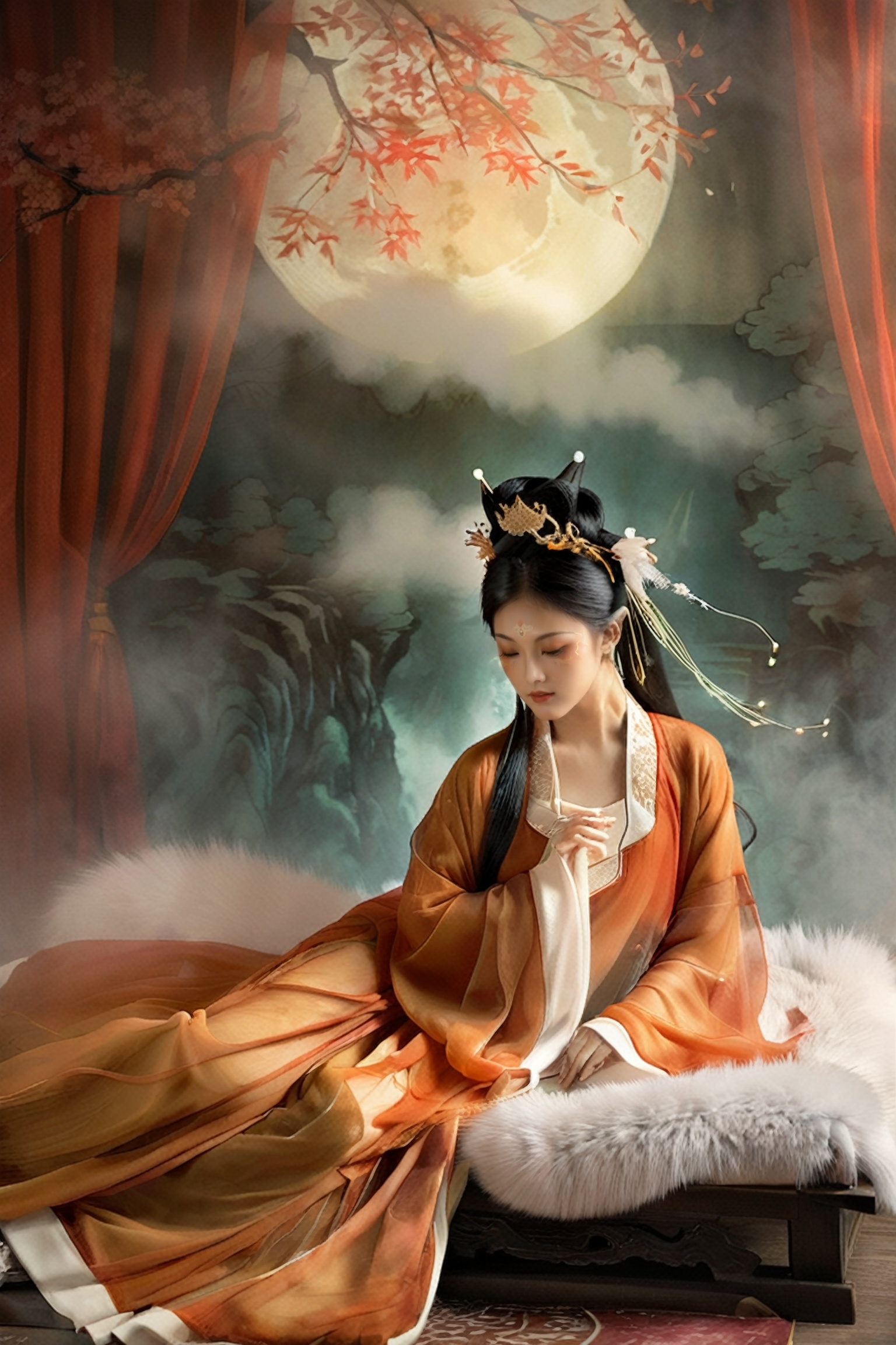 Dim prompt As String = "Artistic Image Types: {An artistic representation of a nine-tailed fox spirit with exquisite Tang...