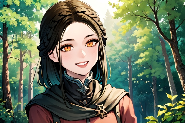 1 girl,  close up,  smile on Tensor.Art