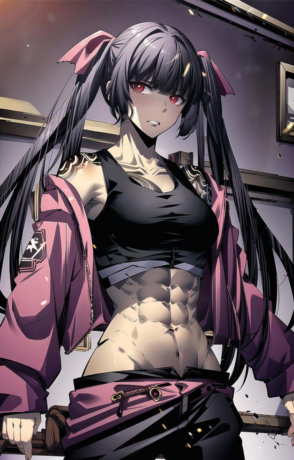 1girl,  solo,  grey skin on Tensor.Art