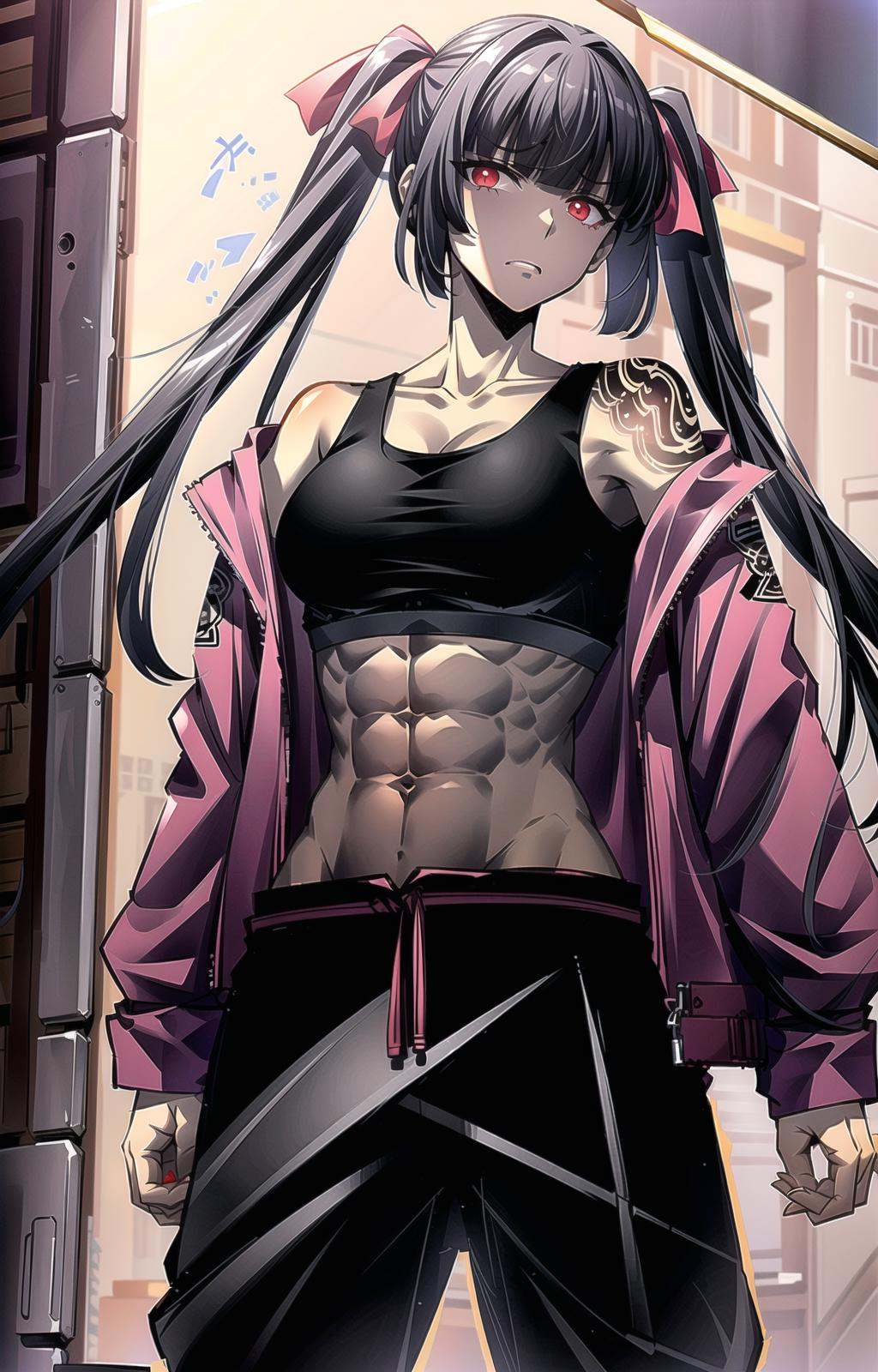 1girl,  solo,  grey skin on Tensor.Art