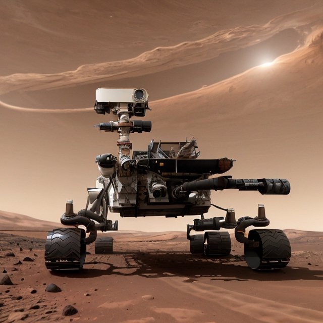 on the mars,  vehicle,  6-wheeler on Tensor.Art