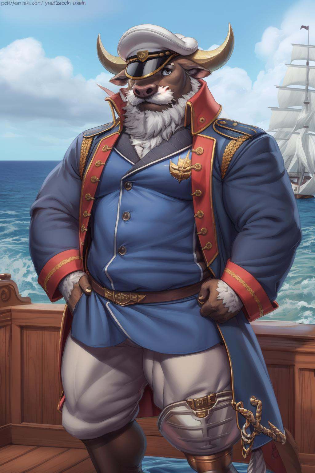 ahab,  plump,  bara on Tensor.Art