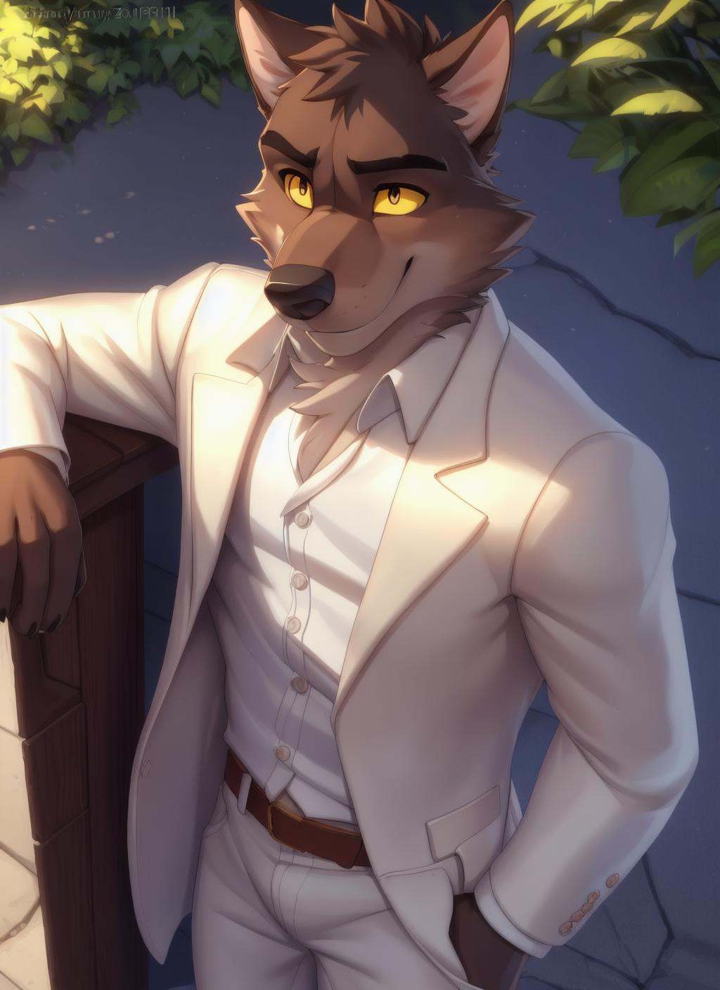 mr wolf,  solo,  shirt on Tensor.Art