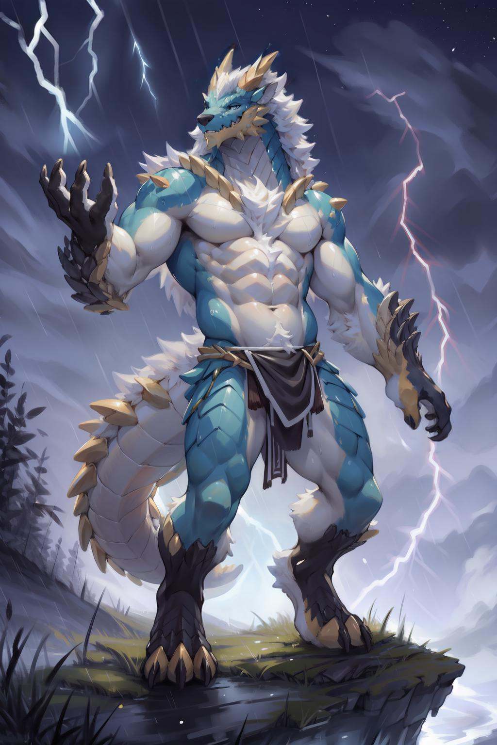 [,  ::7] hexagon,  zinogre on Tensor.Art
