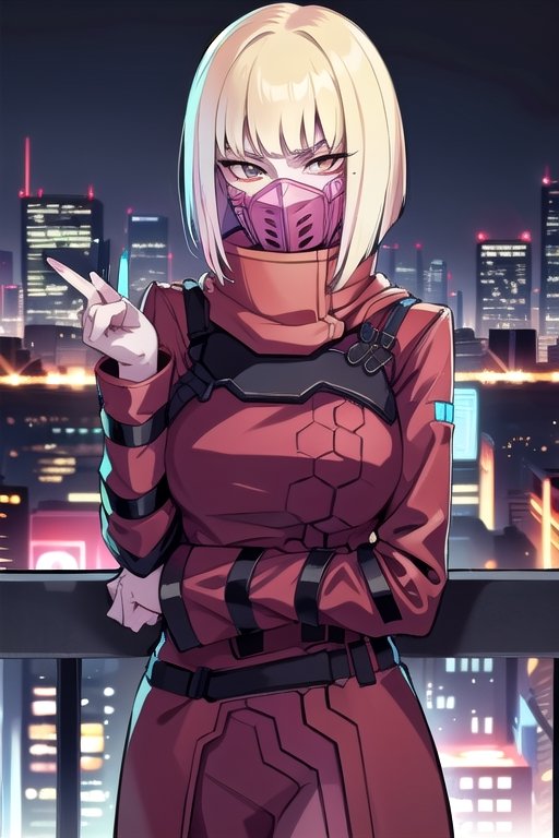 1 girl,  close up,  cyberpunk on Tensor.Art