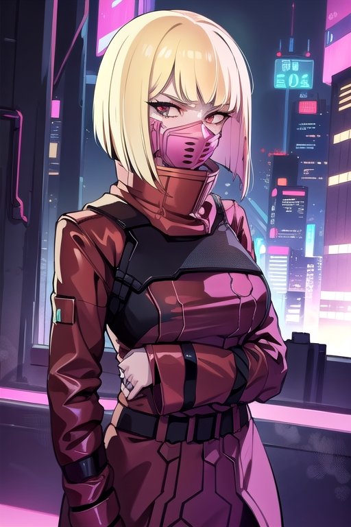 1 girl,  close up,  cyberpunk on Tensor.Art