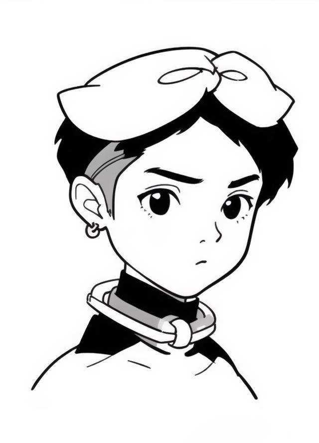 <lora:简约黑白头像_极简风头像_v1.0:1>, 1boy,drinking water,xiaopi,greyscale, portrait, short hair, <lora:neg4all_bdsqlsz_V3.5:1>