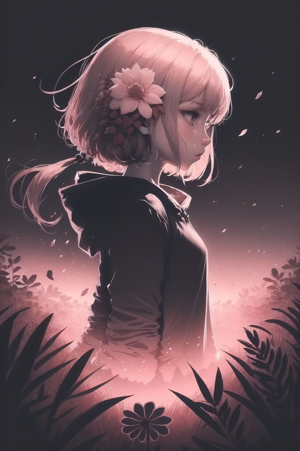 <lora:wushi2:1>,a girl,flower,