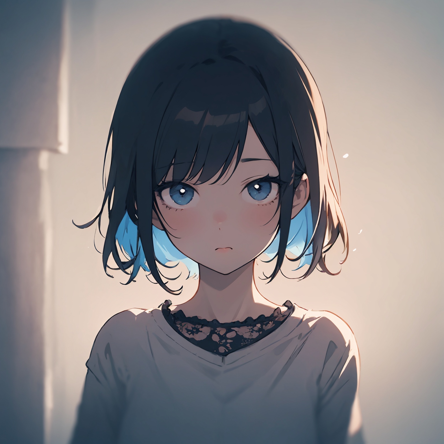 kawaii illustration. colorful sketch,  emo girl,  atmosphere on Tensor.Art