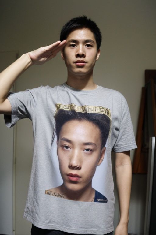 absurdres,incredibly,absurdres,reality,realistic,1boy,solo,full_shot,<lora:salute:0.85>,salute,