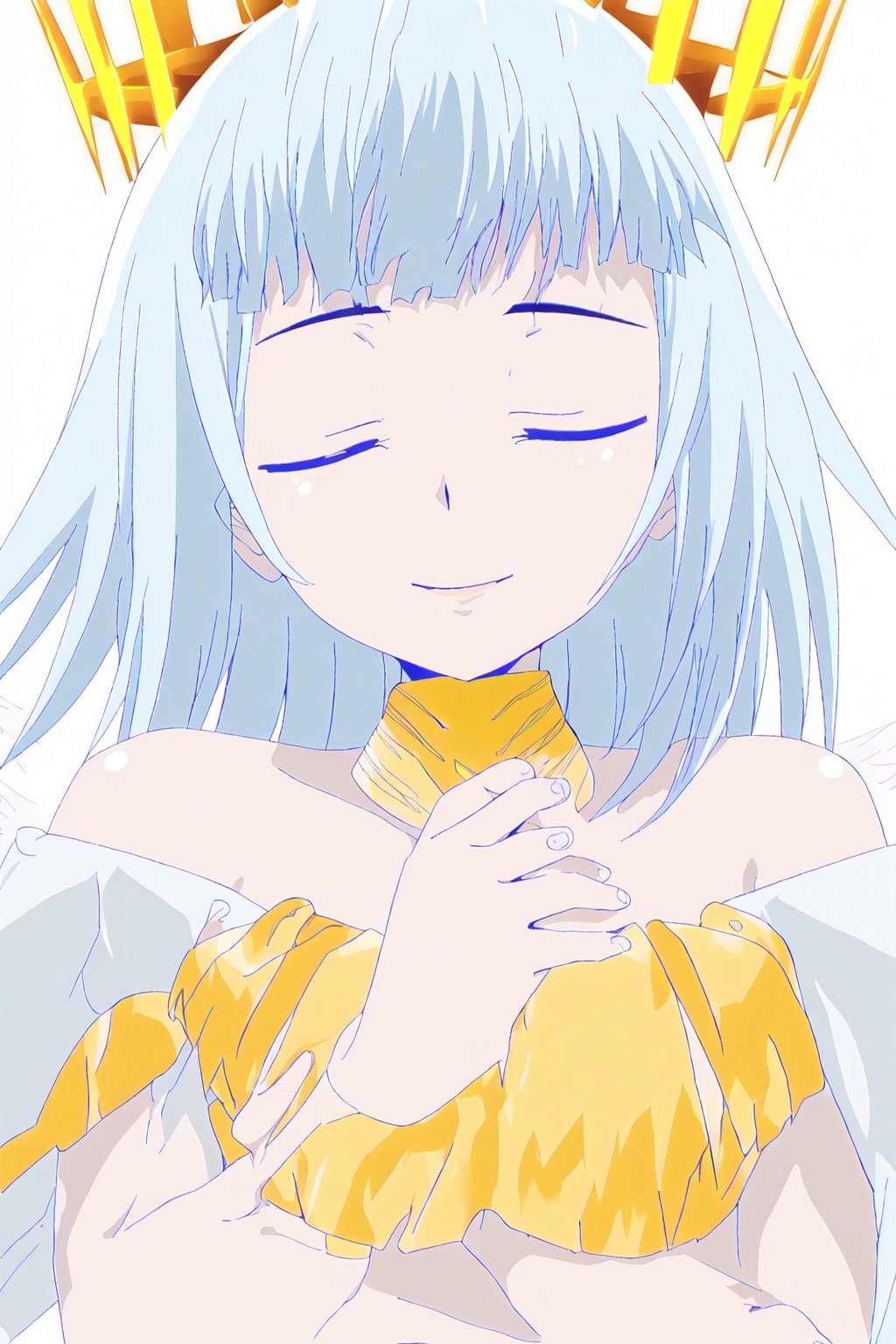 ultimatia,  white hair,  blunt bang by biowa on Tensor.Art