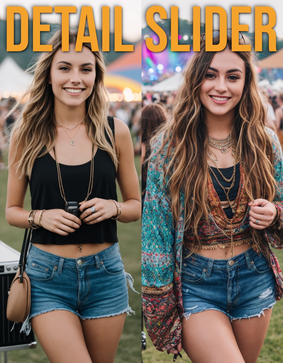 photo of a woman at a music festival on Tensor.Art