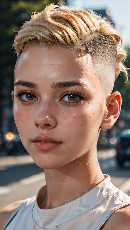 a 20 yo woman,  blonde, on Tensor.Art