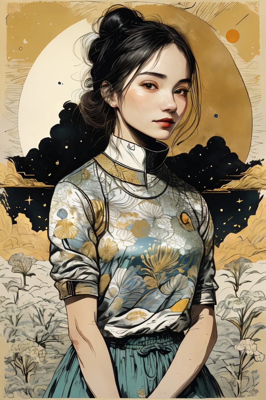 close range of Lena ,  focus on smiling face,  wearing a thin sweater on Tensor.Art