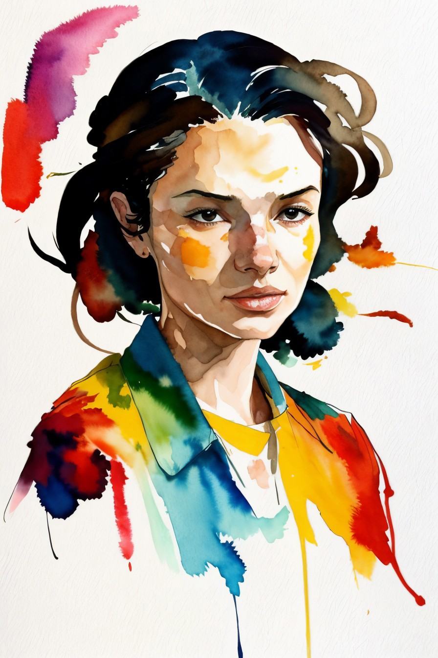 AliceGreczyn,  ink splash,  colorful on Tensor.Art